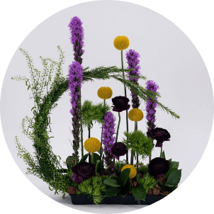 photo of artistic flower arrangement