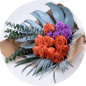 photo of wraps flower arrangement